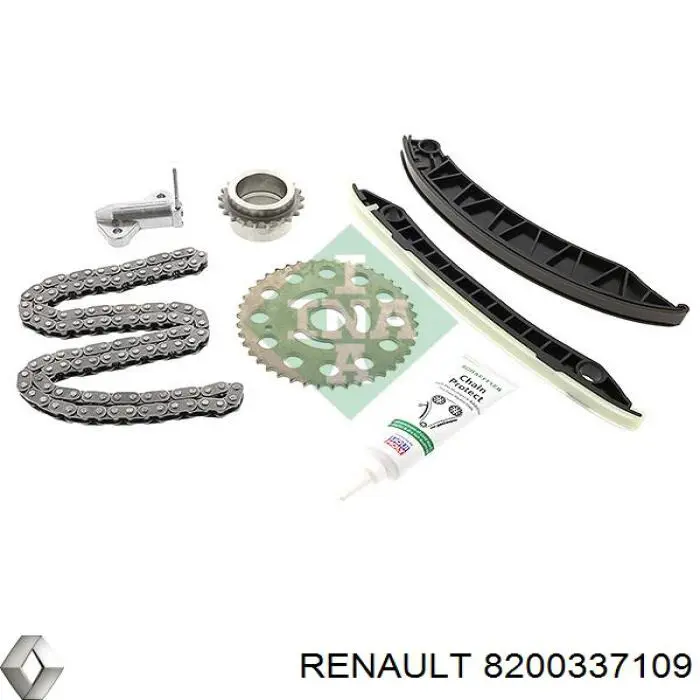 Amortecedor de cadeia do mecanismo de distribuição de gás para Renault Megane (DZ0)