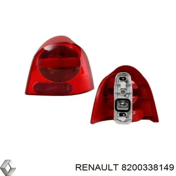 Задняя левая внешняя фара Renault (RVI) 8200338149 цена, от 30.63 USD