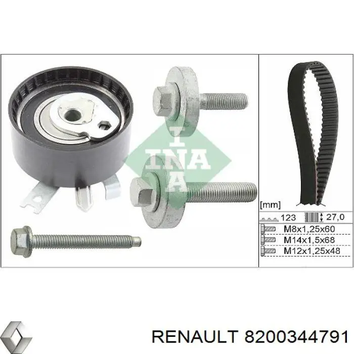 8200344791 Renault (RVI) Ремень двигателя
