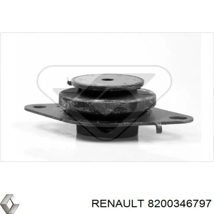 Soporte motor izquierdo 8200346797 Renault (RVI)