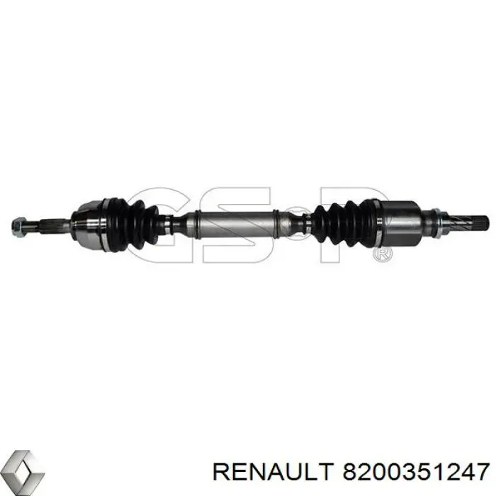 Привод передний левый Renault (RVI) 8200379236 цена, от 81.95 USD