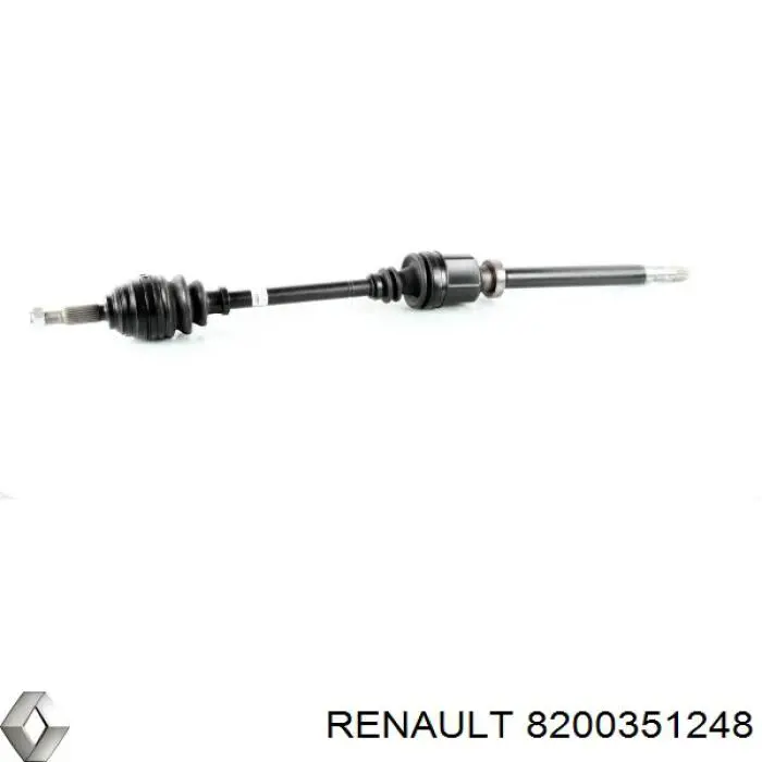 Полуось (привод) передняя правая 8200351248 Renault (RVI)