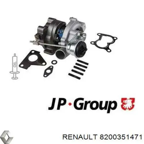 Турбонагнетатель Renault (RVI) 8200351471 цена, от 165.73 USD