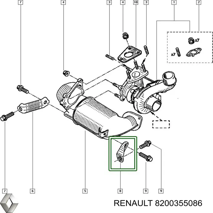 Купить 8200355086 Renault (RVI) 