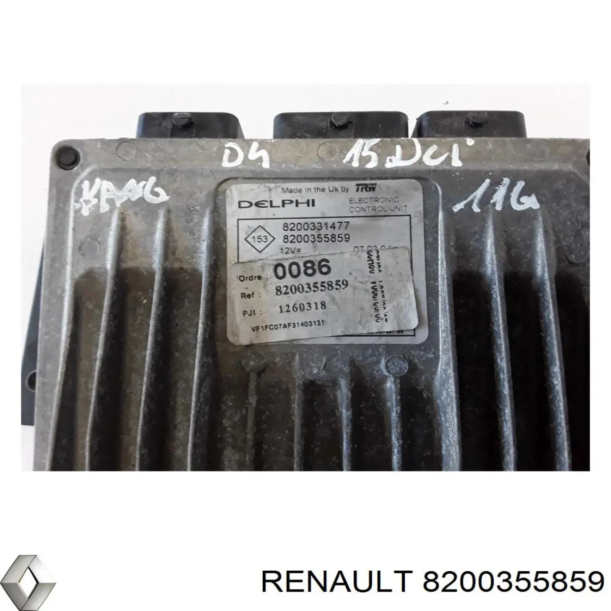 Блок управления двигателем 8200355859 Renault (RVI)