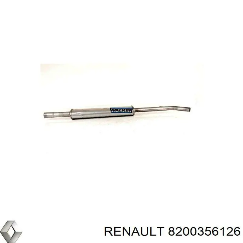 Глушитель, задняя часть 8200356126 Renault (RVI)