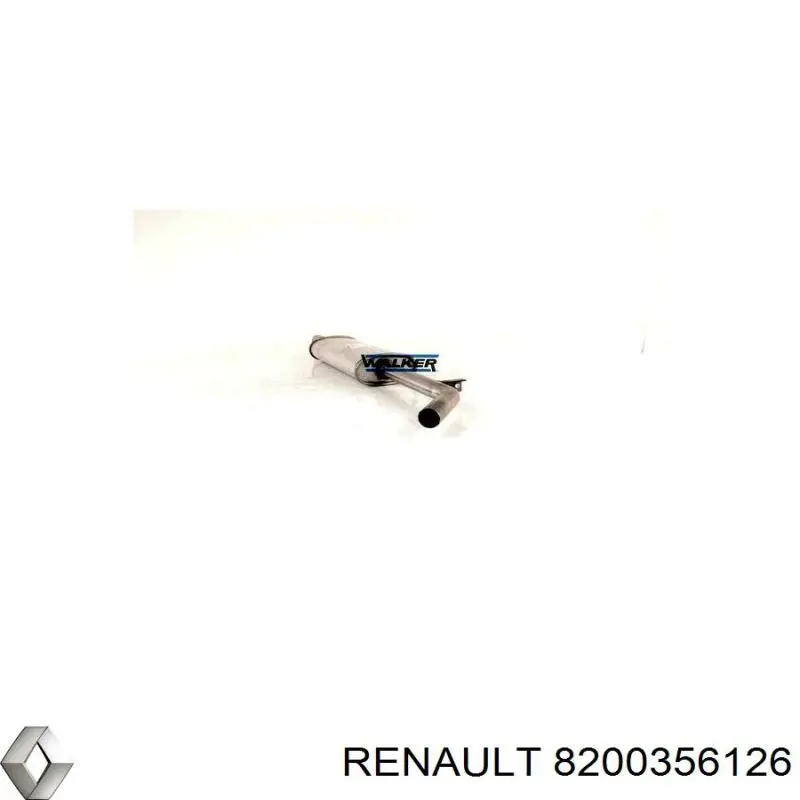 Глушитель, центральная часть Renault (RVI) 8200356126 цена, от 27.85 USD