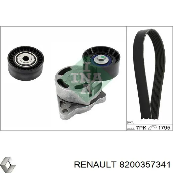 8200357341 Renault (RVI) паразитный ролик