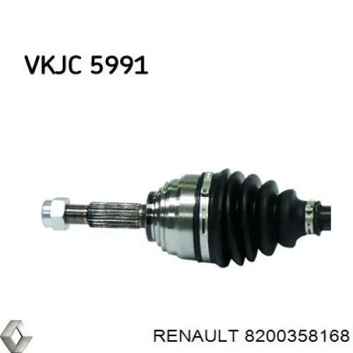 Привод передний правый Renault (RVI) 8200358168 цена, от 89.71 USD