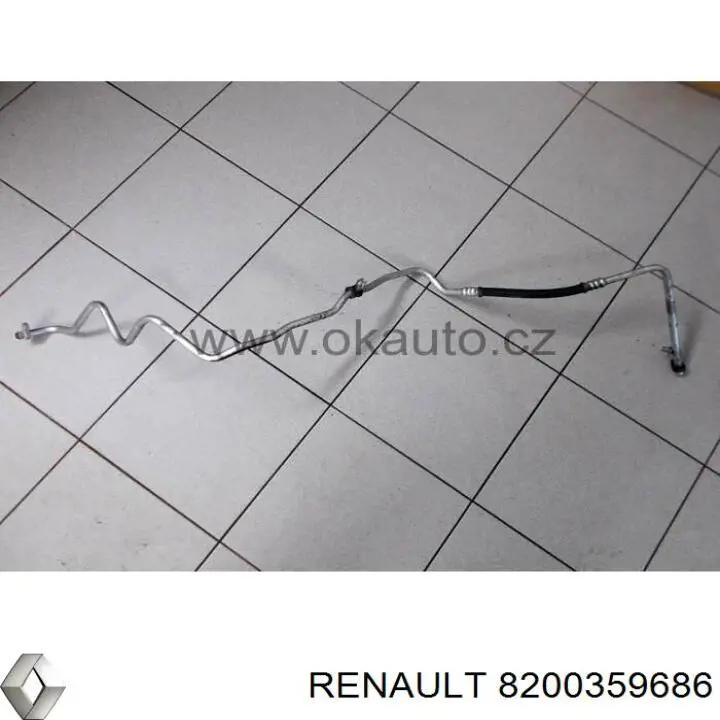 8200359686 Renault (RVI) mangueira de aparelho de ar condicionado, desde o radiador até o secador
