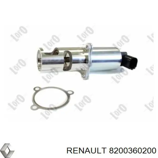 Клапан EGR, рециркуляции газов Renault (RVI) 8200360200