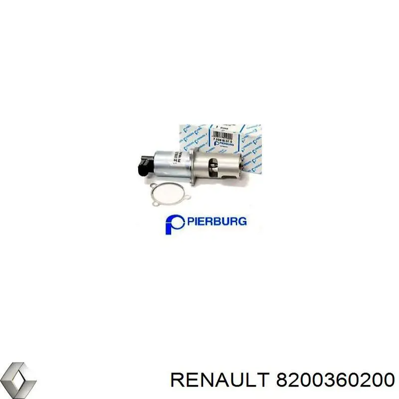 Клапан ЕГР 8200360200 Renault (RVI)