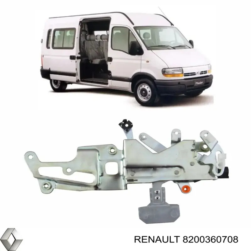 Замок двери боковой/сдвижной Renault (RVI) 8200360708 цена, от 15.20 USD