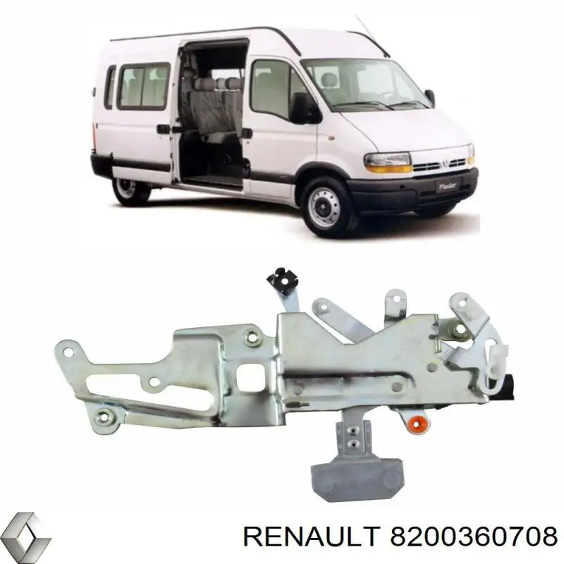 Купить 8200360708 Renault (RVI) Замок двери сдвижной