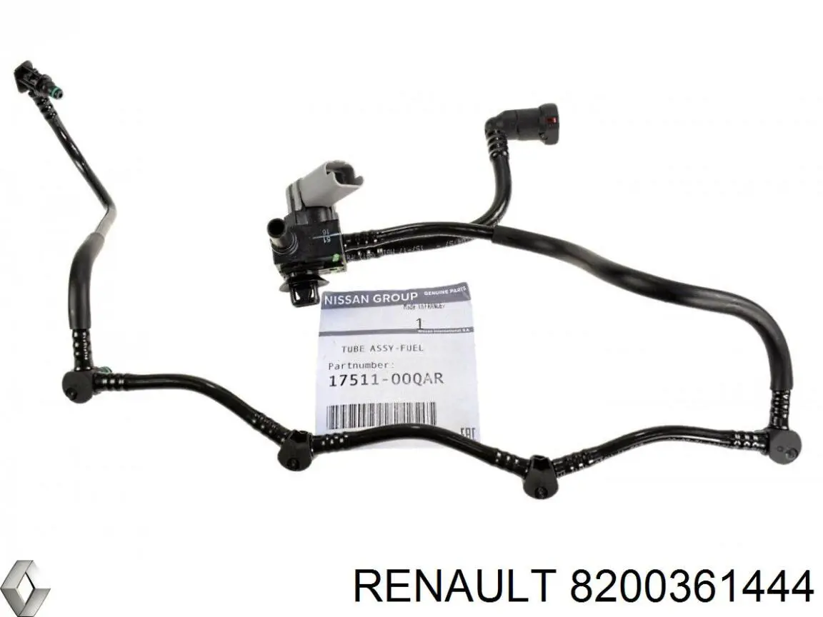 8200361444 Renault (RVI) Трубка топливная обратная от форсунок