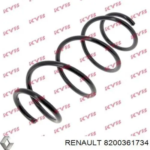 Передняя пружина 8200361734 Renault (RVI)