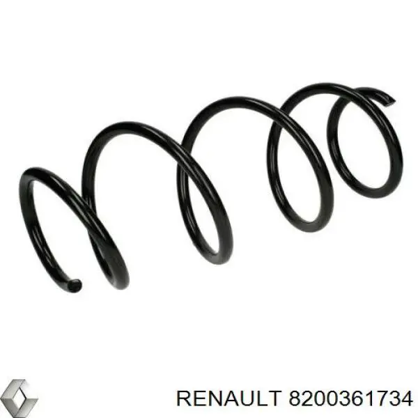 Muelle de suspensión eje delantero 8200361734 Renault (RVI)