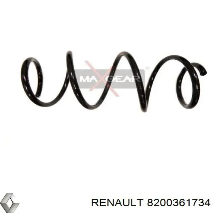 Пружина амортизатора передняя Renault (RVI) 8200361734 цена, от 29.76 USD