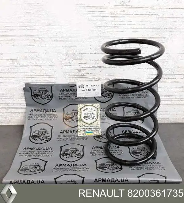 Пружина передняя Renault (RVI) 8200361735
