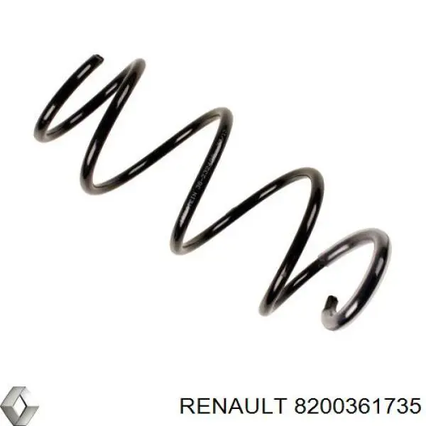 Пружина амортизатора передняя Renault (RVI) 8200361735 цена, от 29.47 USD