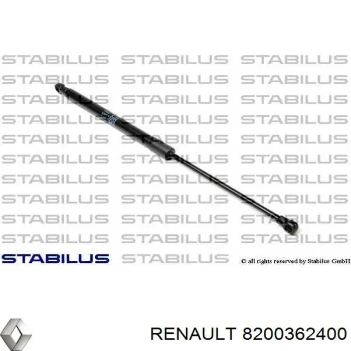 Амортизатор капота газовый Renault (RVI) 8200362400 цена, от 2.11 USD