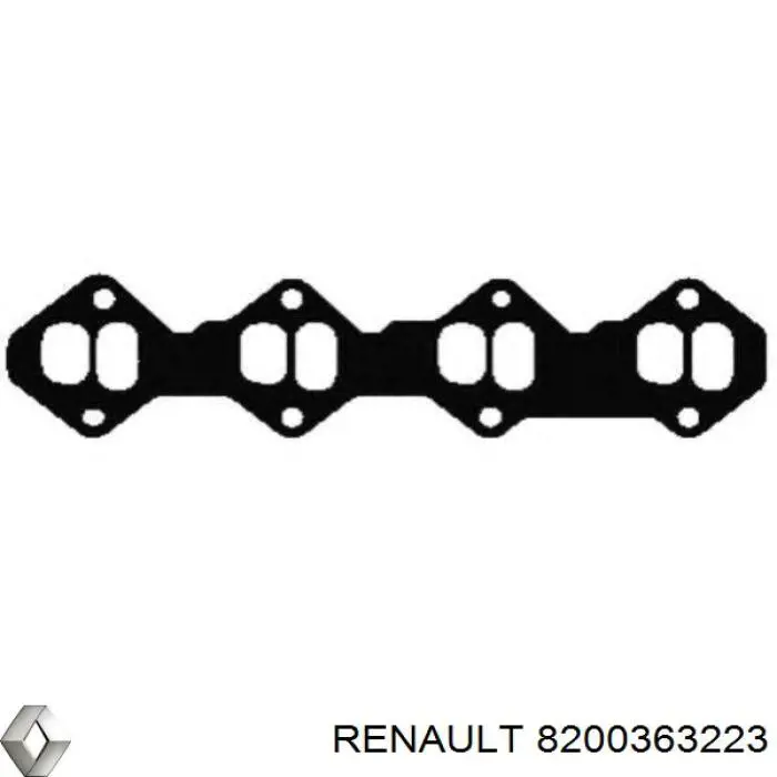 Junta, colector de admisión 8200363223 Renault (RVI)