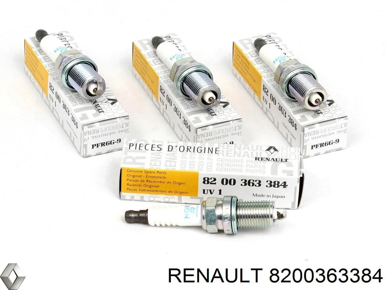 Свечи зажигания 8200363384 Renault (RVI)