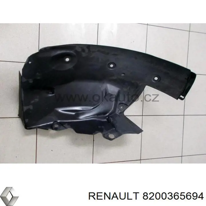 Подкрылок крыла переднего левый задний 8200365694 Renault (RVI)