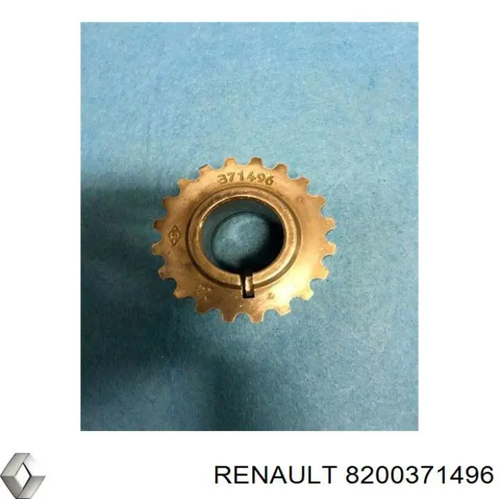 8200371496 Renault (RVI) engrenagem de cadeia da roda dentada de acionamento de cambota de motor