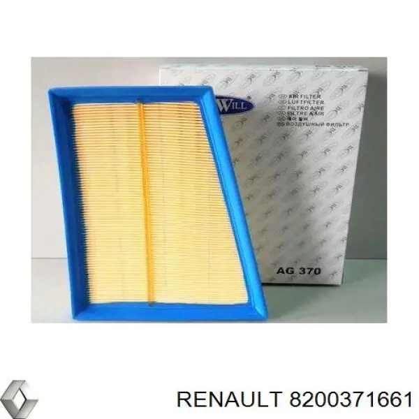 8200371661 Renault (RVI) Filtro de ar