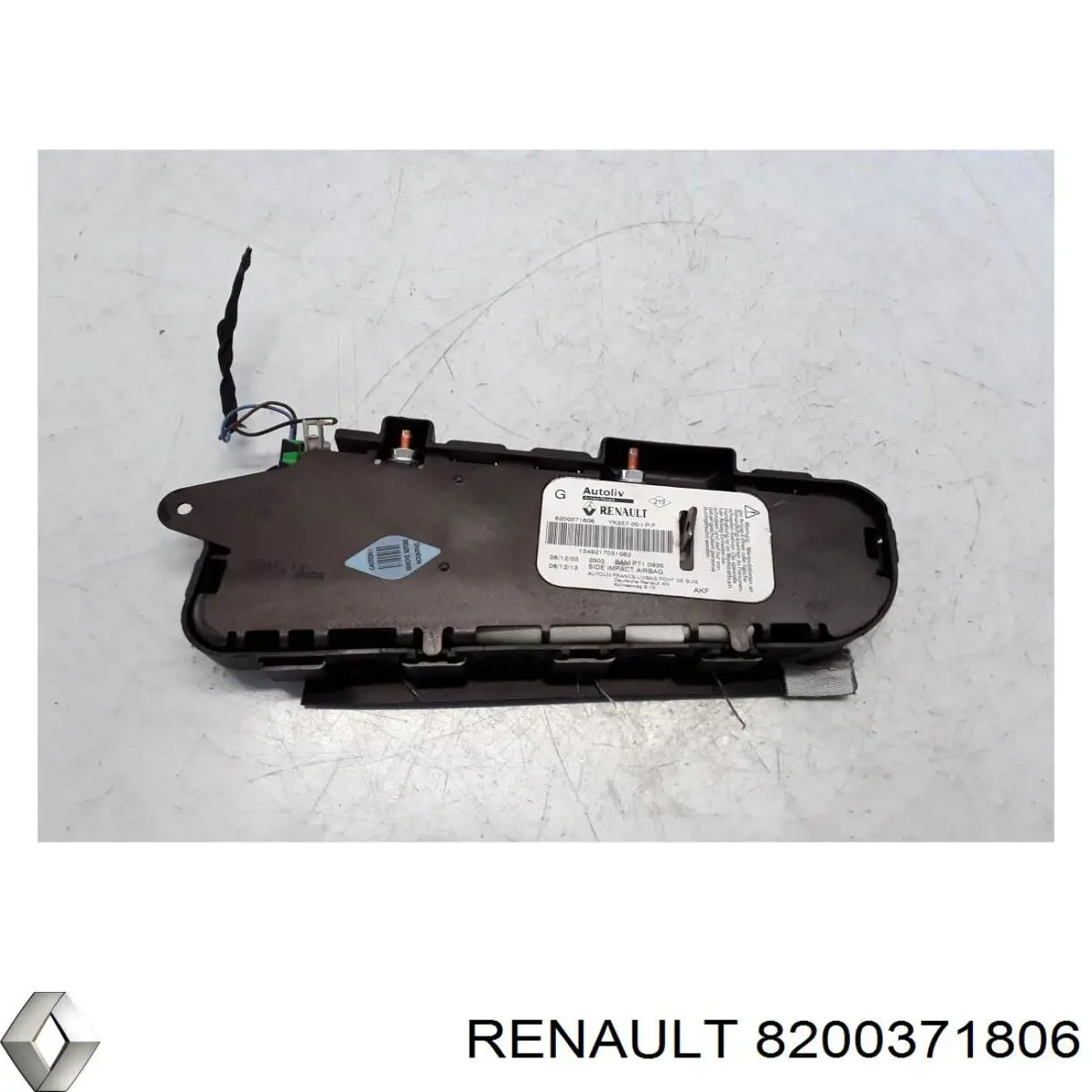 Подушка безопасности AIRBAG спинки сиденья, левого Renault (RVI) 8200371806