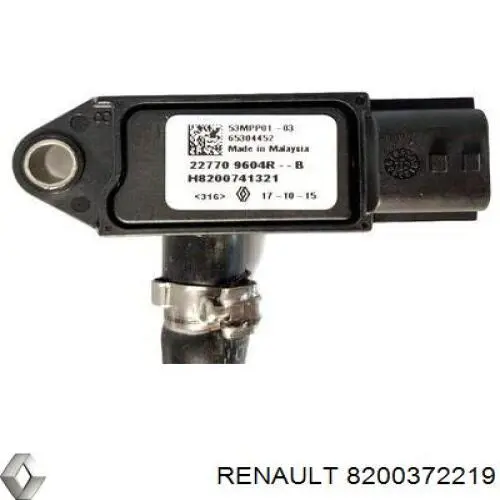 Купить 8200372219 Renault (RVI) Датчик давления выхлопных газов