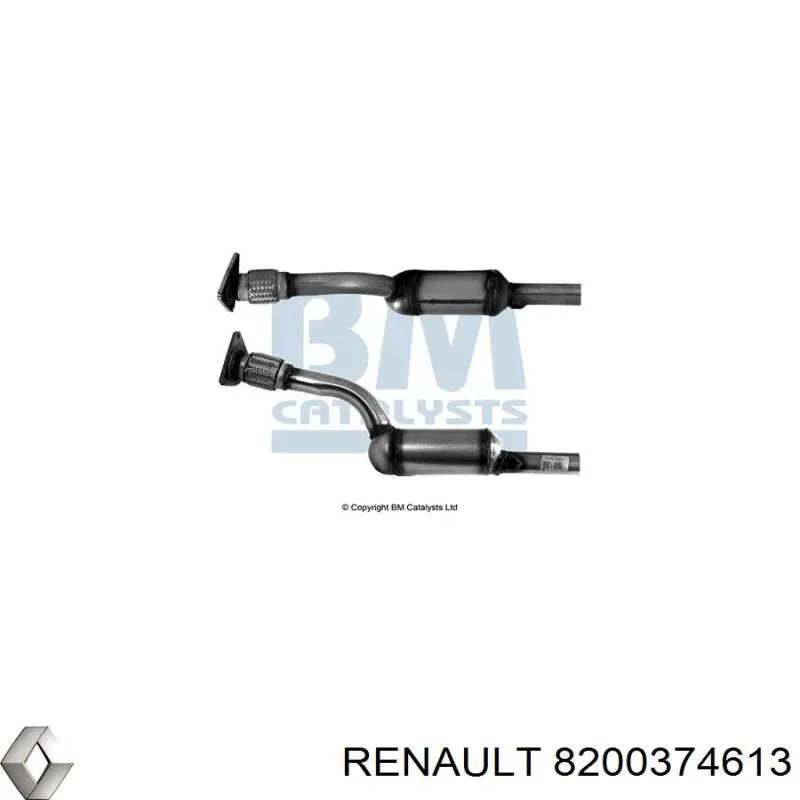 Приёмная труба 8200374613 Renault (RVI)