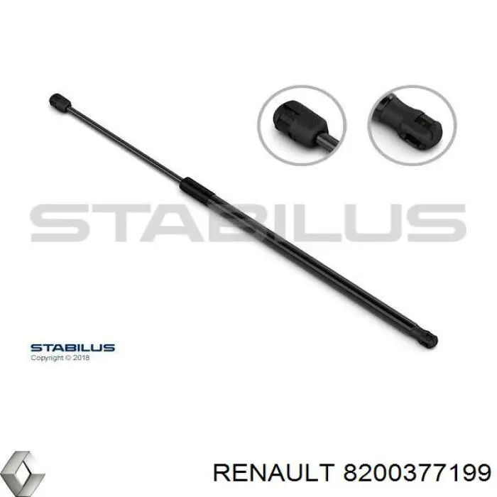 8200377199 Renault (RVI) амортизатор багажника