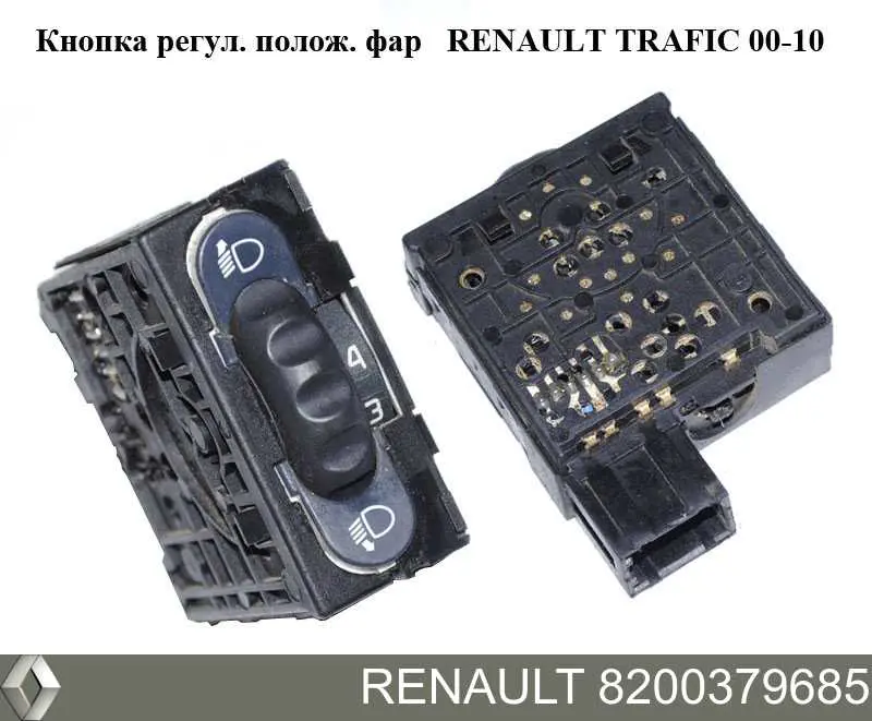 Кнопка (регулятор) корректора фар 8200379685 Renault (RVI)