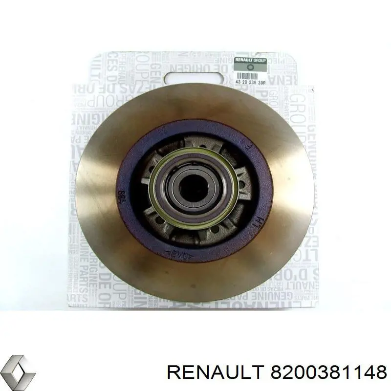 8200381148 Renault (RVI) disco do freio traseiro