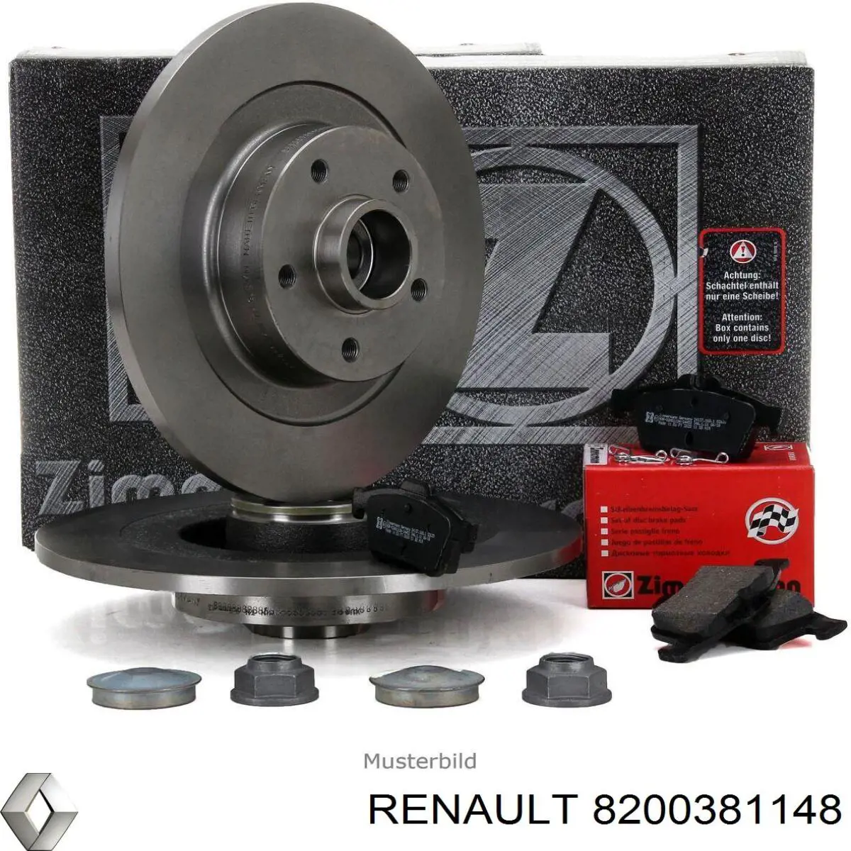 Тормозные диски 8200381148 Renault (RVI)