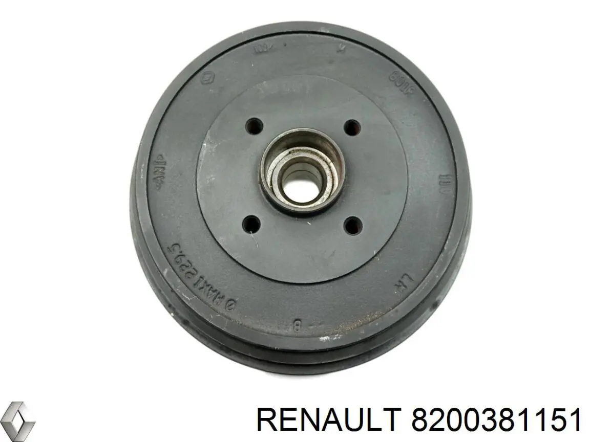 Барабан тормозной задний Renault (RVI) 8200381151 цена, от 91.13 USD