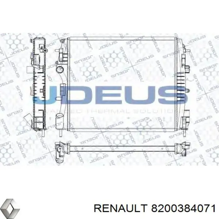 Радиатор 8200384071 Renault (RVI)
