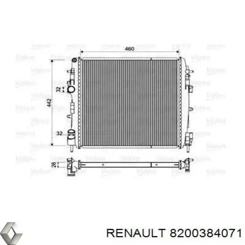 8200384071 Renault (RVI) радиатор