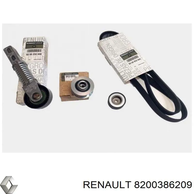 Купить 8200386209 Renault (RVI) Шкив-демпфер коленвала