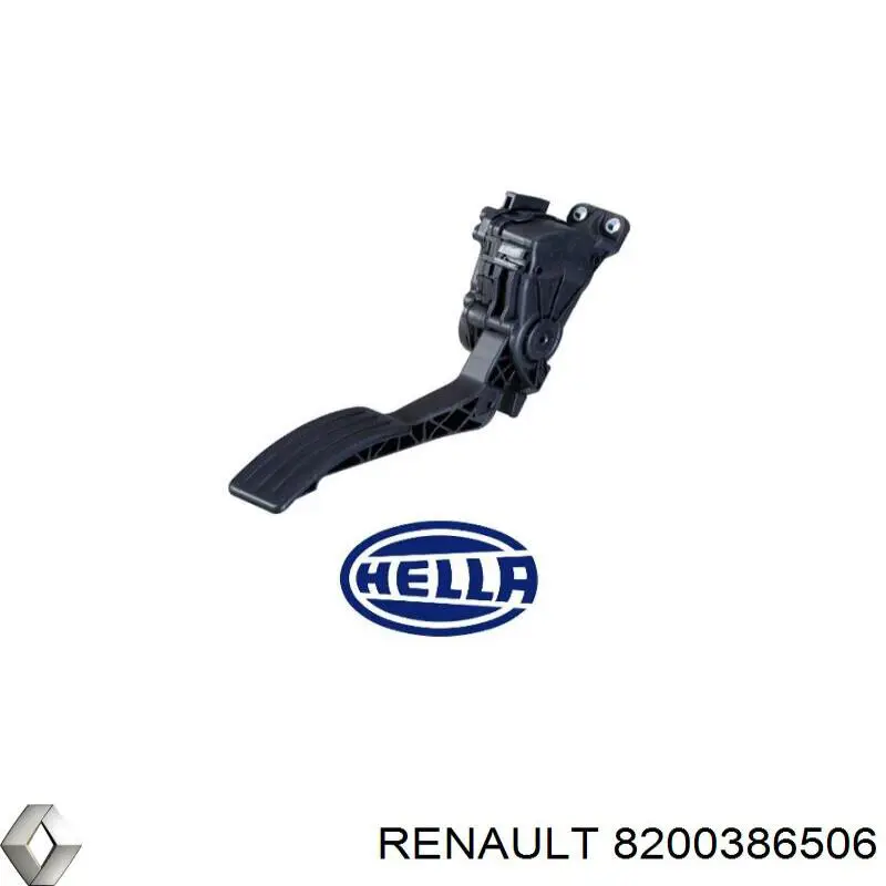 8200386506 Renault (RVI) pedal de gás (de acelerador)