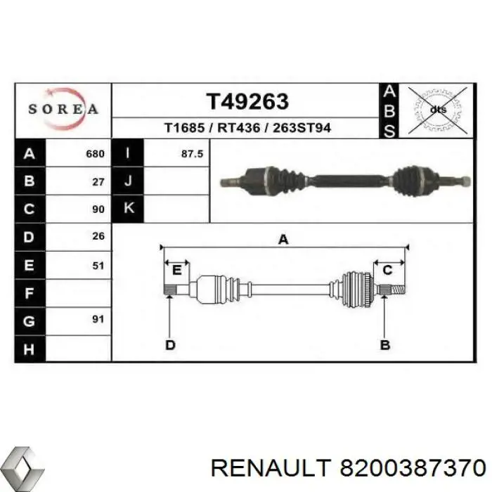  8200387370 Renault (RVI)