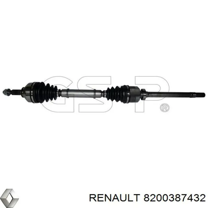 Правая полуось 8200387432 Renault (RVI)