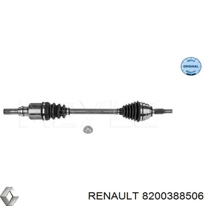 Полуось (привод) передняя левая 8200388506 Renault (RVI)