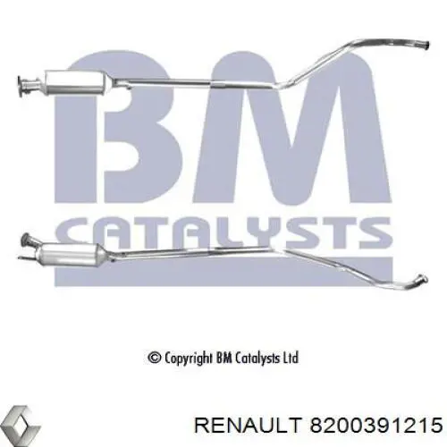 Купить 8200391215 Renault (RVI) Сажевый фильтр дпф
