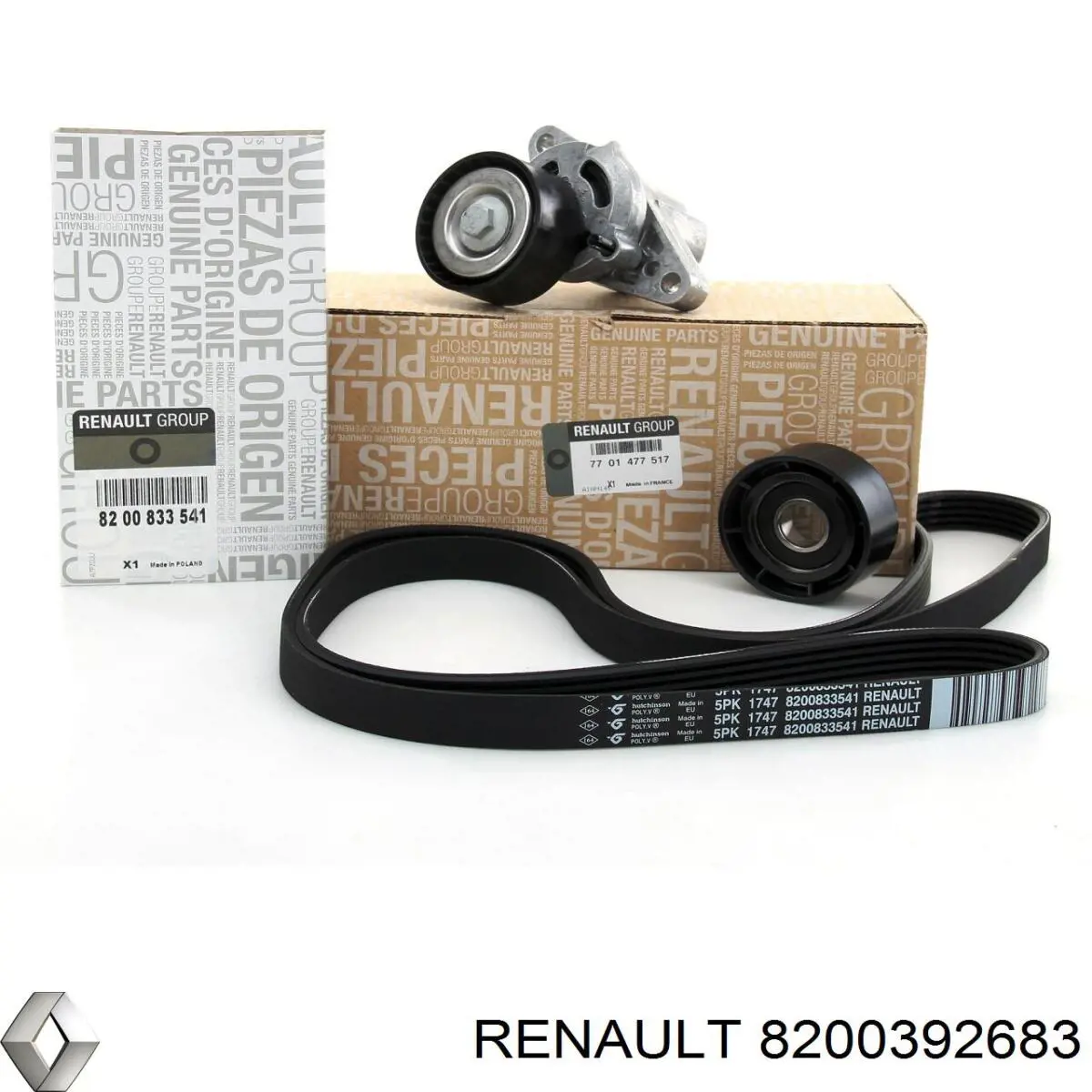 Шкив коленвала (демпфер) Renault (RVI) 8200392683 цена, от 41.18 USD