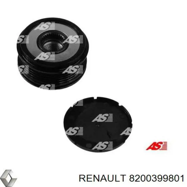 Купить 8200399801 Renault (RVI) Шкив ремня генератора