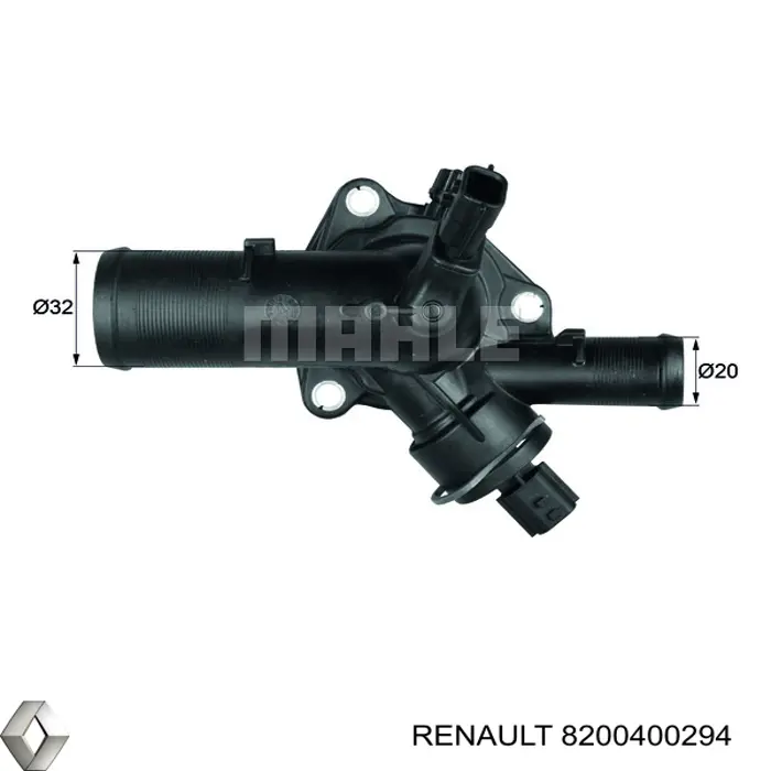 Корпус термостата 8200400294 Renault (RVI)