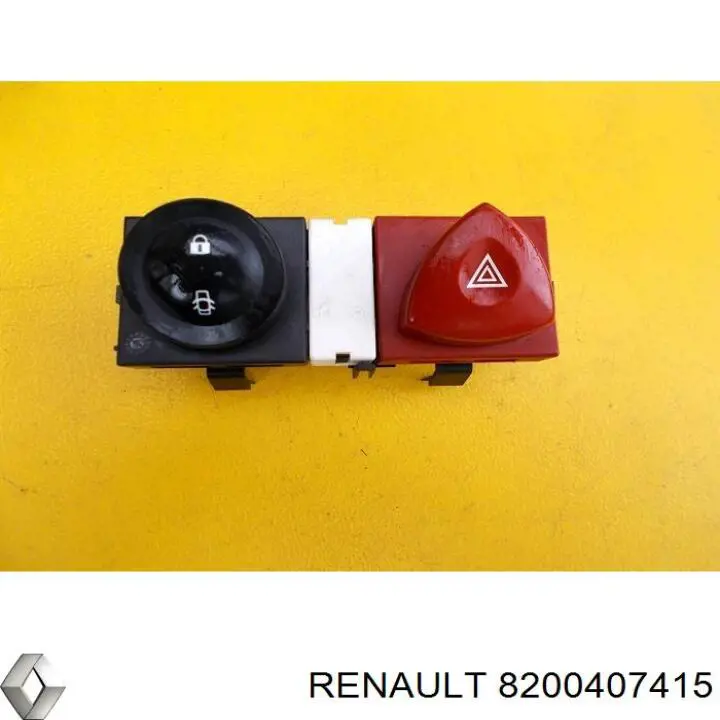 8200407415 Renault (RVI) botão de ativação do sinal de emergência